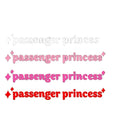 Passenger Princess Car Mirror Stickers