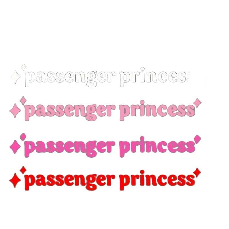 Passenger Princess Car Mirror Stickers