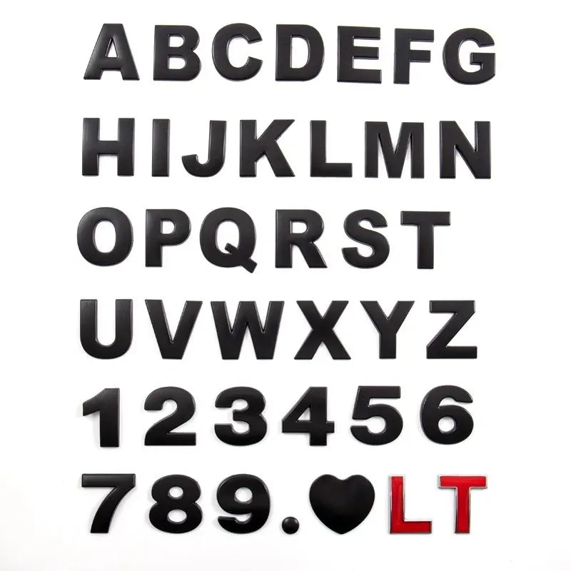 Word & Numbers Emblems